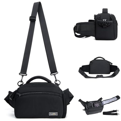 ZORBES® 3 in 1 Waist Camera Case DSLR SLR Bag Sling Shoulder Camera Bag Water Resistant Pack for Camera Carrying Case for Photographer Hiking Shooting Traveling Men Women ZORBES® 3 in 1 Waist Camera Case DSLR SLR Bag Sling Shoulder Camera Bag Water Resistant Pack for Camera Carrying Case for Photographer Hiking Shooting Traveling Men Women